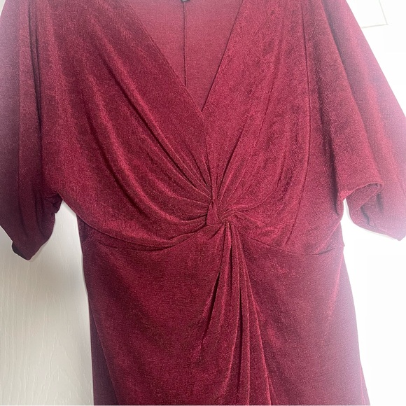 Burgundy Size L Fashion Nova Elegant Dress - Picture 5 of 5